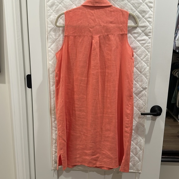 Eileen Fisher Organic Linen Sleeveless Dress Petite Small - Picture 6 of 10